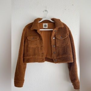Cropped Teddy Jacket